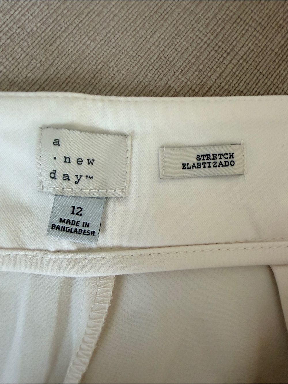 NWT A New Day Cream Tailored Shorts High Rise Workwear Minimalist - Picture 3 of 4